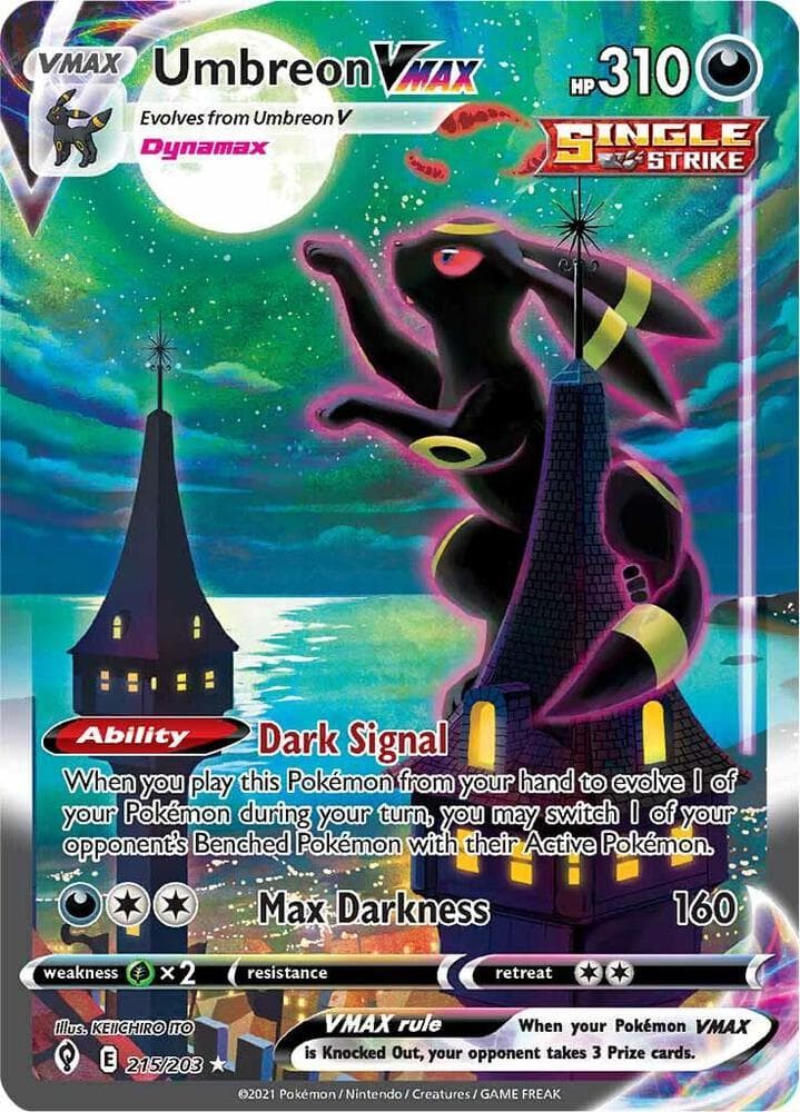 Umbreon VMAX alt art card, graded PSA 10